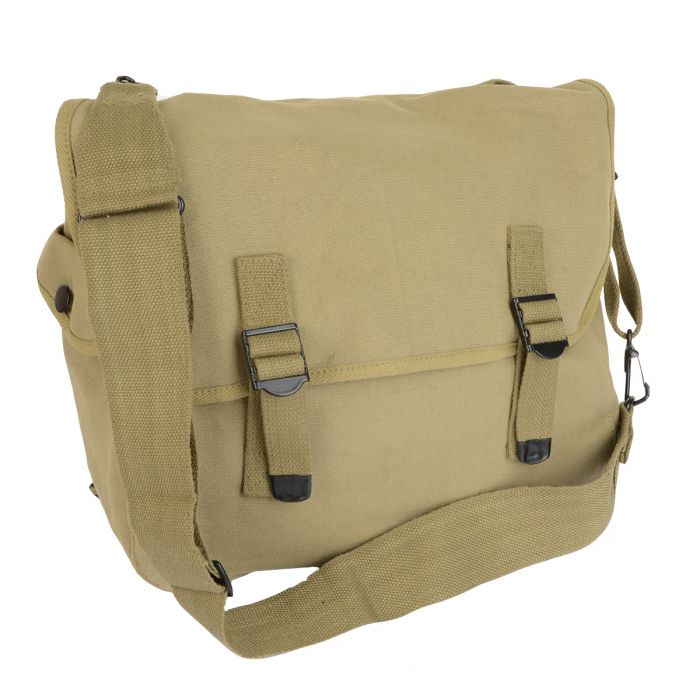 Unstamped US M1936 Musette Bag and Strap - Khaki - Epic Militaria