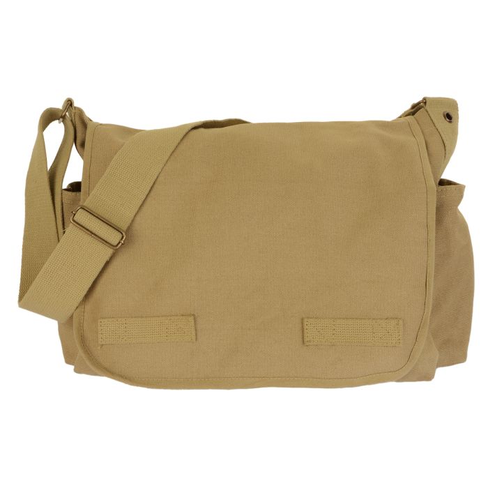 Rothco Vintage Washed Canvas Messenger Bag – Khaki - Epic Militaria