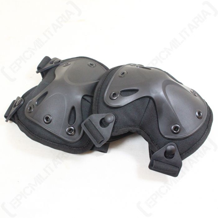 Angled Knee Pads - Black - Epic Militaria