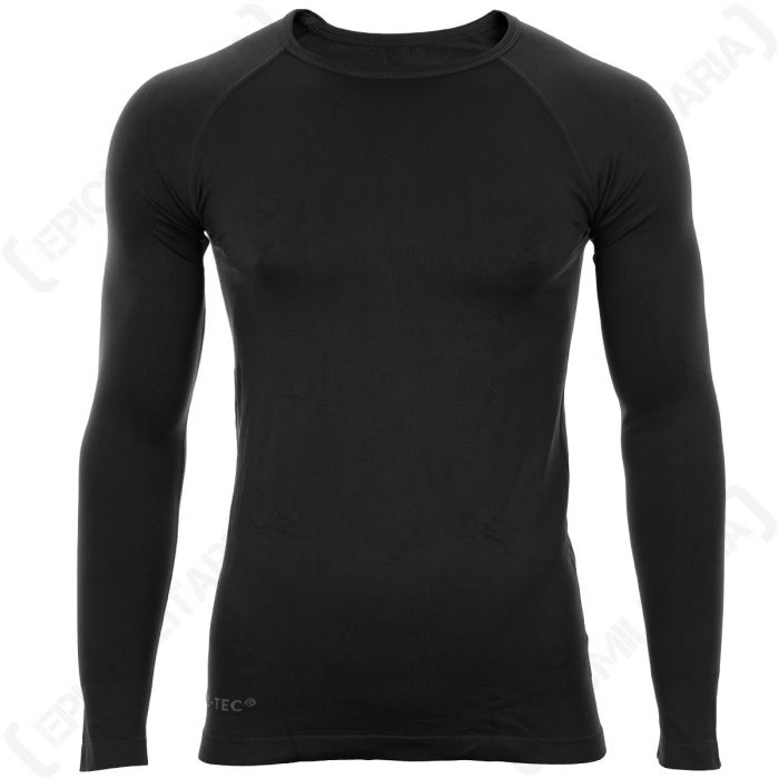 Black Long-Sleeve Sports T-Shirt - Epic Militaria