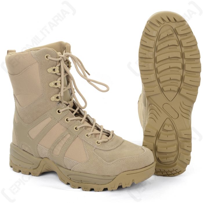 Khaki Combat Boots - Epic Militaria