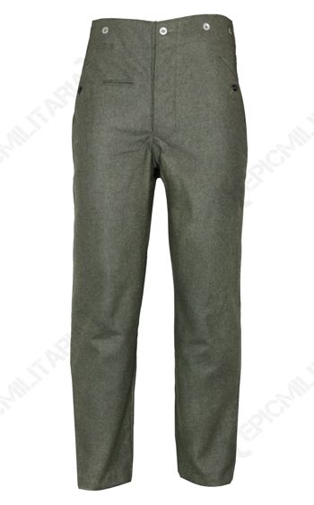 Buy WW2 German M40 Field Grey Wool Trousers - Epic Militaria