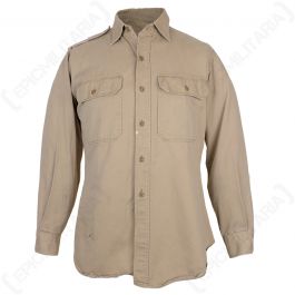 Original US Khaki Cotton Shirt - 38R - Epic Militaria