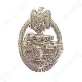 WW2 German Army Panzer Assault Badge Stamped - Silver - Epic Militaria