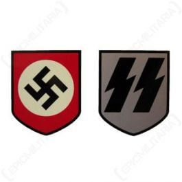 WW2 Early SS Army Helmet Decals - German Army - Epic Militaria