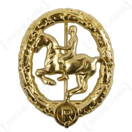 Ww2 German Horsemans Badge - Gold - Epic Militaria