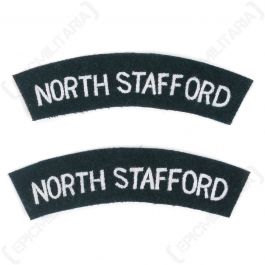 North Stafford Regiment Shoulder Titles - Epic Militaria